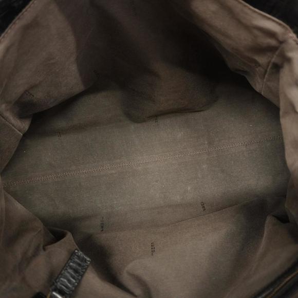 Fendi Tote Bag Zucca Leather Pile Brown Black Women's - Picture 4 of 13